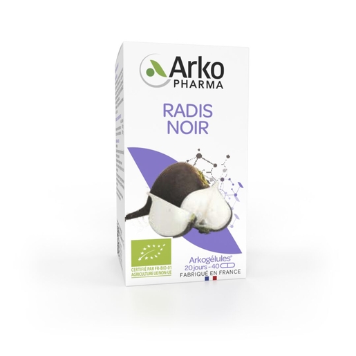 Arkogelules Radis Noir Bio 40 Gélules | Produits Bio
