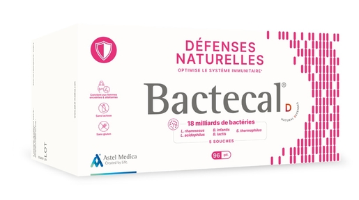 Bactecal D natuurlijke afweer 96 capsules | Natuurlijk afweersysteem - Immuniteit