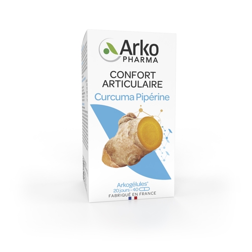 Arkogelules Curcuma Bio 40 Capsules | Articulations - Arthrose