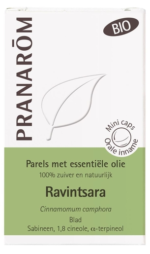 Pranarôm Parels van Essentiële Olie Ravintsara Bio 60 Parels | Natuurlijk afweersysteem - Immuniteit