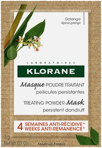 Klorane Masque-Poudre Cheveux Traitement Galanga 8x3g