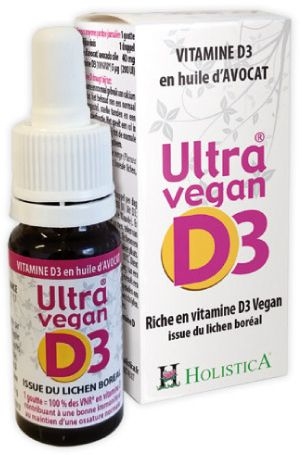 Ultra Vegan D3 Gutt 8ml Holistica | Vitamines D