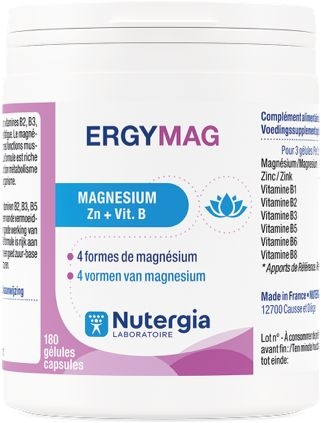 Ergymag Magnésium 180 Capsules | Vermoeidheid - Herstel