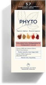Phytocolor Kit Coloration Permanente 5.7 Châtain Clair Marron