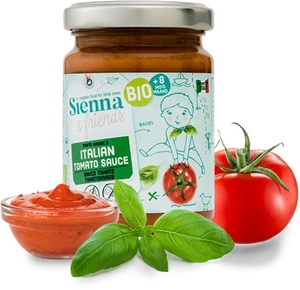 Sienna &amp; Friends Sauce Tomate Italienne +8 Mois 130g