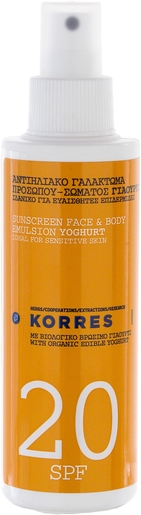 Korres KS Sun Spray Yoghurt IP20 150ml | Zonnebescherming