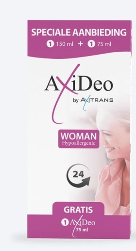 AxiDeo Woman Deo Spray 150 ml + 75 ml Gratis | Antitranspiratie deodoranten