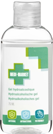 Medi Market Hydroalcoholische Gel 75 ml | Ontsmetting voor de handen