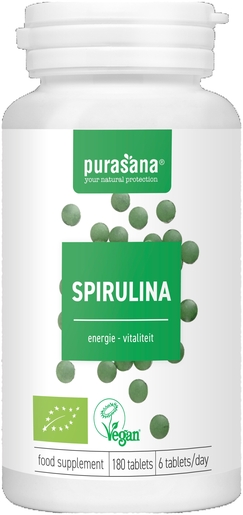 Purasana Spirulina 180 tabletten | Glycemie - Suiker