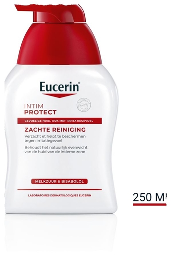 Eucerin pH5 Intim Protect Zachte Reinigingsvloeistof Gevoelige en Geïrriteerde Huid met pomp  250ml | Verzorgingsproducten voor de dagelijkse hygiëne