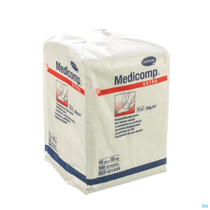 Medicomp Compresses Non Stériles (6 plis) 10x10cm 100 Pièces
