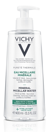 Vichy Pt Eau Micellaire Peau Mixte Grasse 400ml | Démaquillants - Nettoyage