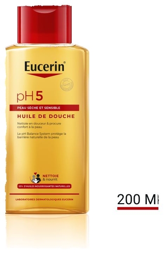 Eucerin pH5 Huile de Douche Peau Sèche et Sensible  200ml | Bain - Douche
