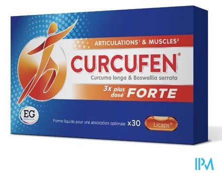 Curcufen Forte 30 Licaps | Gewrichten - Artrose