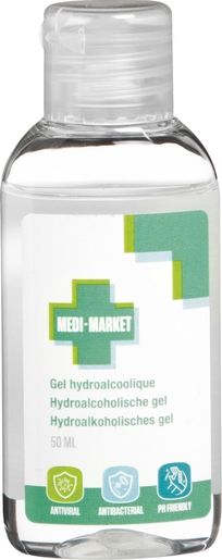 Medi Market Hydroalcoholische Gel 50 ml | Ontsmetting voor de handen