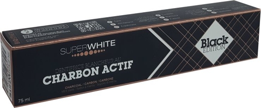 Superwhite Whitening Tandpasta Actieve Koolstof Black Edition 75 ml | Onze Bestsellers
