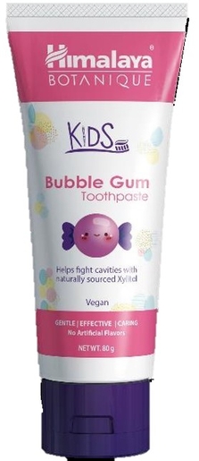 Himalaya Plantaardige Tandpasta Kids Bubble Gum 80 g | Tandpasta's - Tandhygiëne