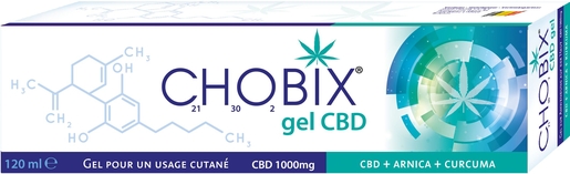 Chobix Gel CBD 1000mg 120ml | Articulations - Muscles
