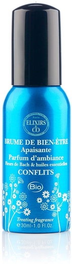 Elixirs &amp; Co Brume Bient-Être Apaisante Conflits Bio 30ml | Fleurs de Bach