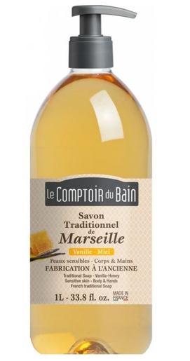 Le Comptoir du Bain Vloeibare Marseillezeep Vanille-Honing 500 ml | Dagelijkse hygiëne