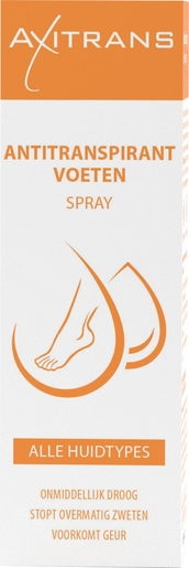 Axitrans Voetverzorging Spray 30ml | Transpiratie - Warme voeten