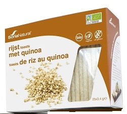 Soria Rijstcrackers Licht Quinoa 25x3,4g | Glutenvrij