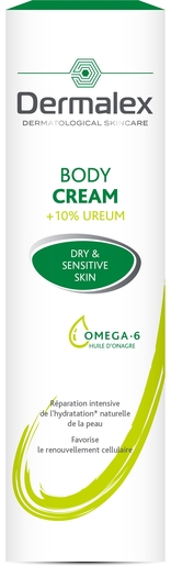 Dermalex Crème Corporelle 10% Urée 500ml | Eczema - Psoriasis - Squames