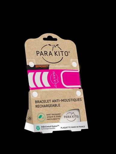 Para&#039;Kito Bracelet Sport Rose | Anti-moustiques - Insectes - Répulsifs 