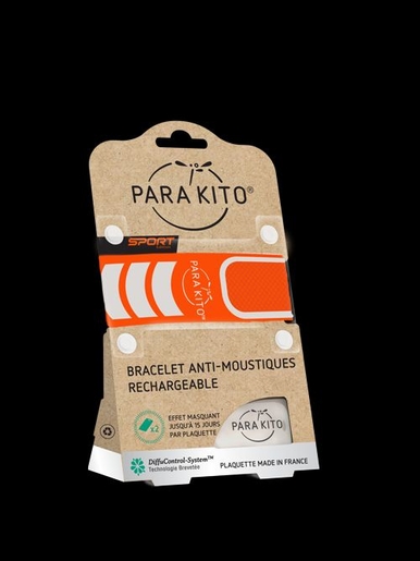 Para&#039;Kito Bracelet Sport Orange | Anti-moustiques - Insectes - Répulsifs 