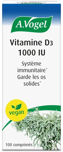 A.Vogel Vitamine D3 1000IU 100 Comprimés | Vitamines D