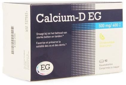 Calcium-D 500 mg/400 IE  90 tabletten | Beendergestel - Osteoporose