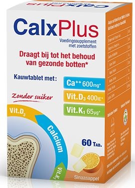 CalxPlus Orange 60 Comprimés | Confort osseux - Ostéoporose