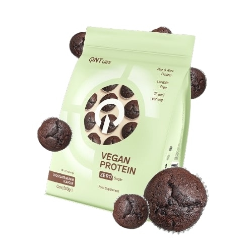 QNT Vegan Protein Chocolate Muffin 500g | Eiwitdiëten