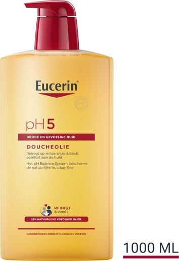 Eucerin pH5 Douche Olie Droge en Gevoelige Huid met pomp  1000ml | Onze Bestsellers