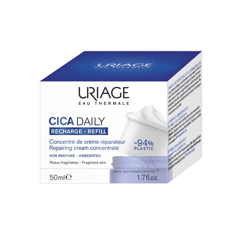 Uriage Cica Daily Concentraat Herstellende Crème Navulling 50 ml | Roodheid - Wondgenezing