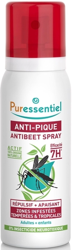 Puressentiel Anti-Insectenbeet Spray 75ml | Muggen - Insecten