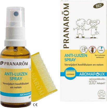 Pranarôm Aromapoux Bio Spray Anti-Luizen 30ml + Kam | Antiluizen