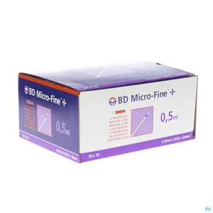 BD Micro-Fine+ Seringues à Insuline 0,3ml (30Gx8mm) 10 Pièces