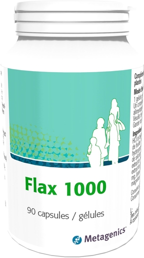 Flax 1000 90 Capsules | Omega 3 - Omega 6