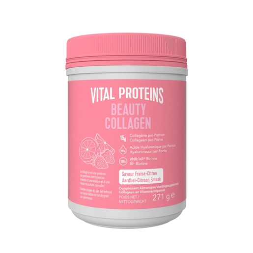 Vital Proteins Beauty Collagen Aardbei/Citroen 271 g | Antiveroudering