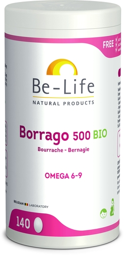 Be Life Borrago 500 Bio 140 Capsules | Bioproducten