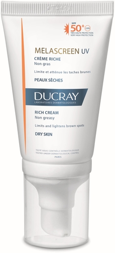 Ducray Melascreen UV Rijke Crème 40ml | Pigmentproblemen