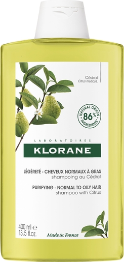 Klorane Haarshampoo Cedraatpulp 400 ml | Shampoo