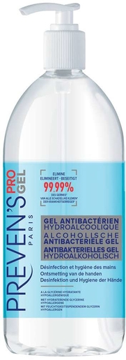 Preven&#039;s Pro Gel Antibacterien Hydroalcoolique 1l | Désinfectant pour les mains