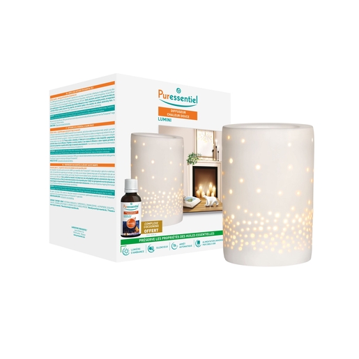Puressentiel Verstuiver Zacht Warmte Lumini + Cocooning Complex 10 ml gratis | Verspreider en essentiële oliën voor verspreiding