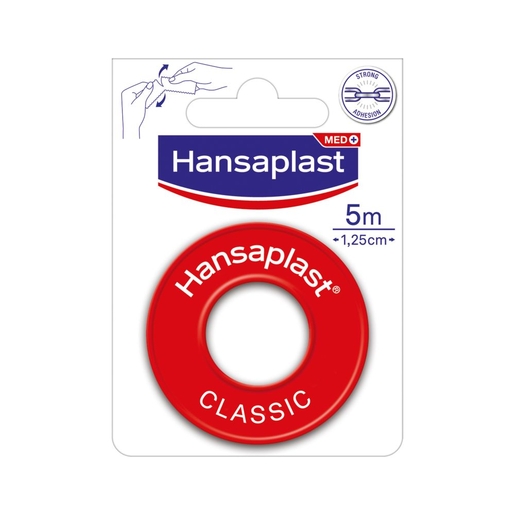 Hansaplast Fixation Tape Classic 5mx1,25cm | Pansements - Sparadraps - Bandes