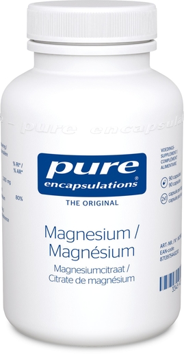 Magnesium Citrate 90 Capsules | Magnésium