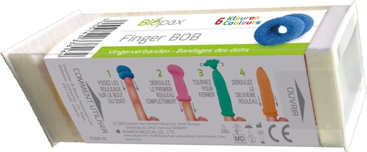 Finger Bob Bandage Doigts 6 Couleurs | Pansements - Sparadraps - Bandes