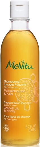Melvita Shampoo Frequente Wasbeurten Pompelmoes &amp; Honing Bio 200 ml | Bioproducten