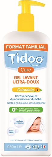 Tidoo Gel Lavant Ultra-Doux Calendula 950ml | Bain - Toilette